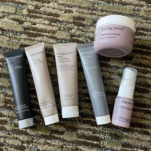 Living proof travel size hair products.